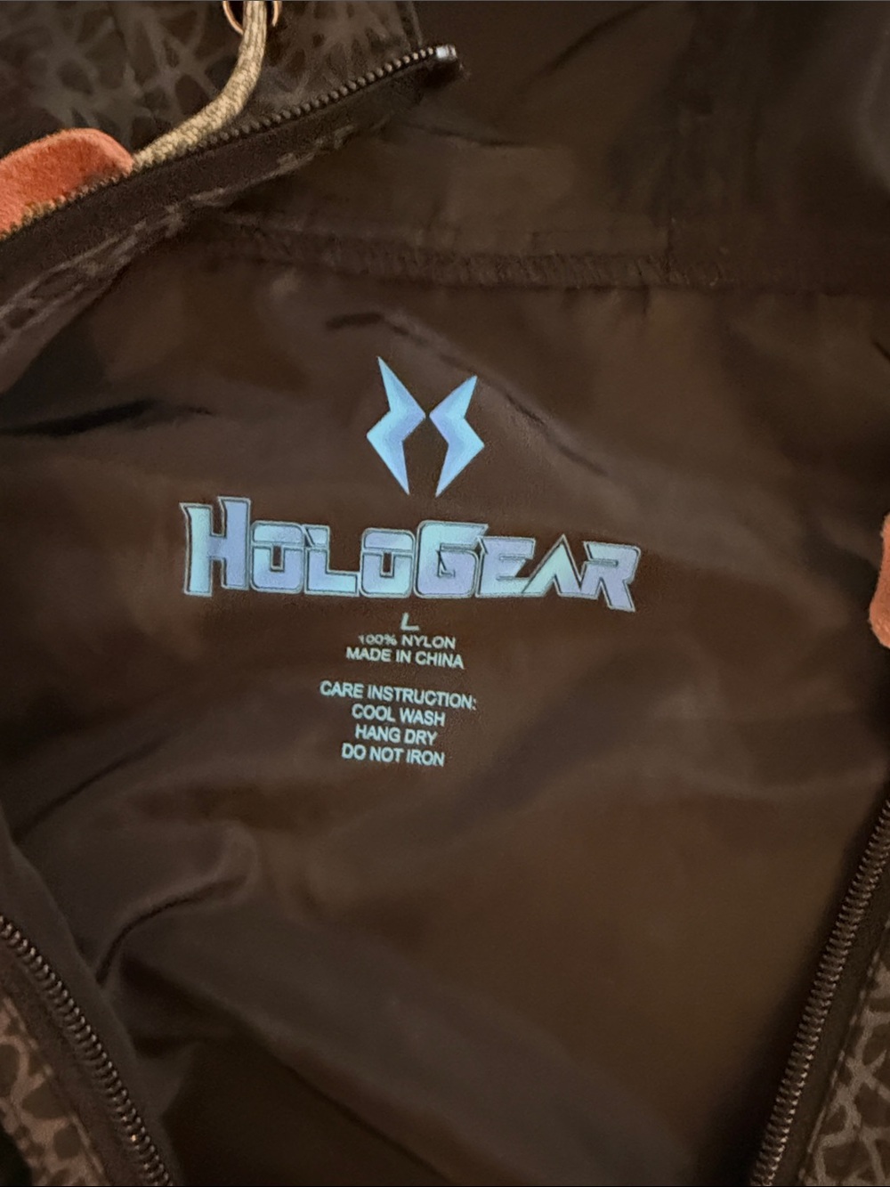 HoloGear Holographic Glowing Reflective Half Zip Size Large - Picture 4 of 5